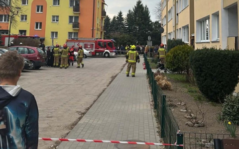 Wybuch butli z gazem w Wąbrzeźnie. Eksplozja wypchnęła okno