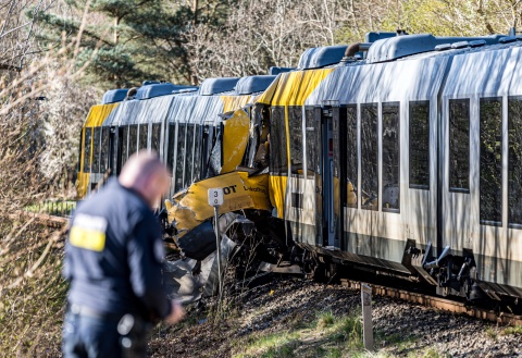 Kilkanaście osób rannych w zderzeniu dwóch pociągów w Danii. Cztery w stanie krytycznym