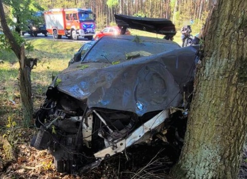 Wypadek na DK 10 w Cierpicach. Korki koła Nakła