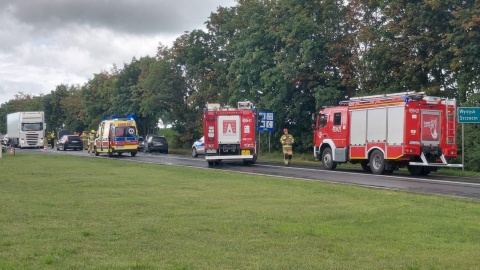 DK 10 w Sadkach (pow. nakielski) zablokowana. Zderzyły się tam cztery samochody