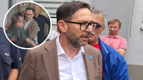 Przed siedzibą IKS Solino doszło do szarpaniny. Daniel Obajtek chce zgłosić sprawę policji [wideo]