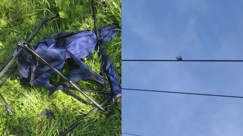 Podczas łowienia ryb w Jarużynie Kolonii dotknął linii energetycznej. Ranny wędkarz w szpitalu
