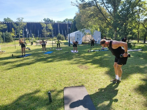 Fitness pod tężniami w Ciechocinku. To jeden ze zwycięskich projektów w budżecie obywatelskim