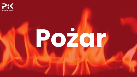 Nocny pożar w Wałdowie. Paliła się suszarnia drewna