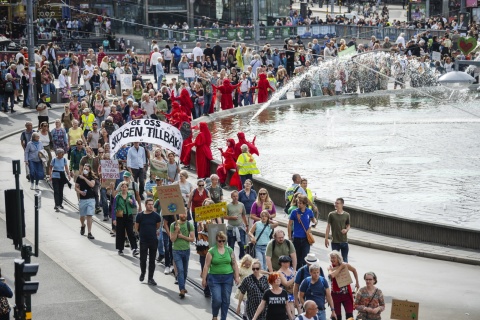 W Sztokholmie odbyła się największa w historii manifestacja klimatyczna