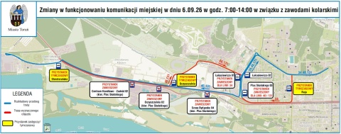 Toruń opanują kolarze. Mieszkańców sąsiednich miejscowości czekają utrudnienia