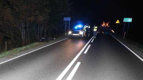 32-letni motocyklista zginął w wypadku niedaleko Rypina. Zderzył się z ciągnikiem