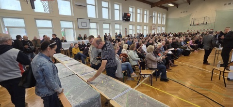 Głośny protest pod Toruniem. Ponad 200 osób krzyczało nie dla Mostu Zachodniego [zdjęcia]