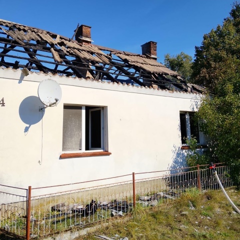 Tragiczny pożar pod Łabiszynem. Nie żyje 86-letni mężczyzna