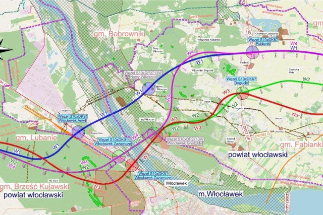 Tak będzie przebiegać trasa S10 we Włocławku. Buldożery wjadą do ogródków działkowych