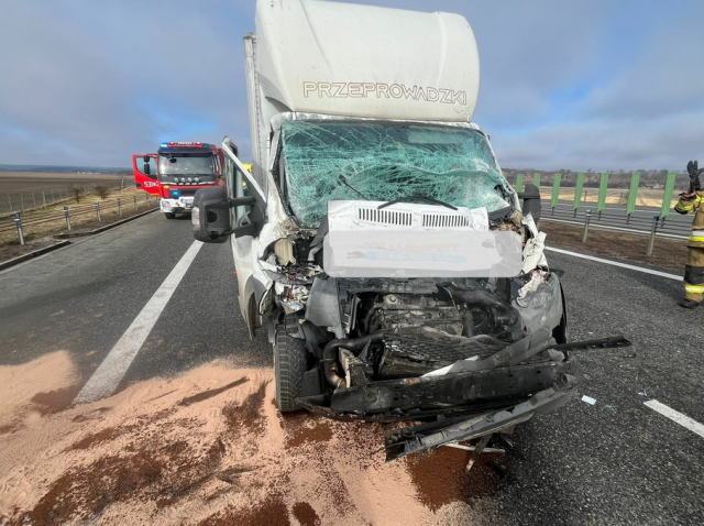 Wypadek na A1 koło Świecia. Utrudnienia na autostradzie w kierunku Łodzi