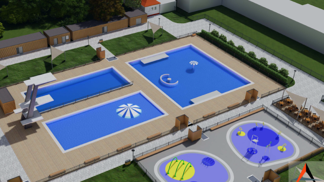 Otwarty basen powstanie w Inowrocławiu. Całkowity koszt inwestycji to 35 milionów złotych [wizualizacja]