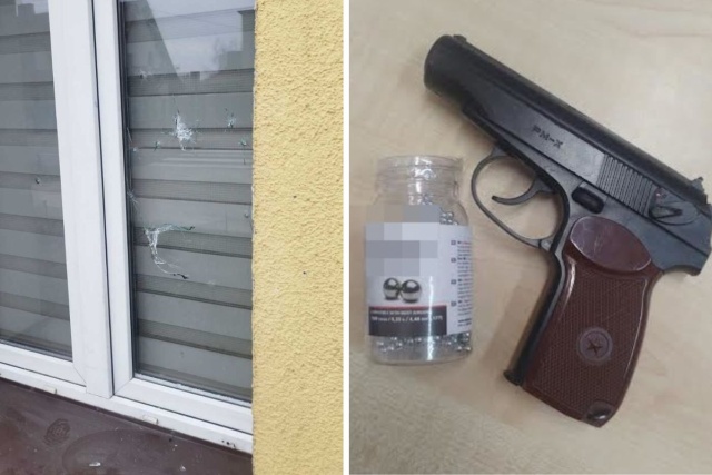 W Pakości dziecko strzelało z broni pneumatycznej. Celowało w nogi znajomego i w okno