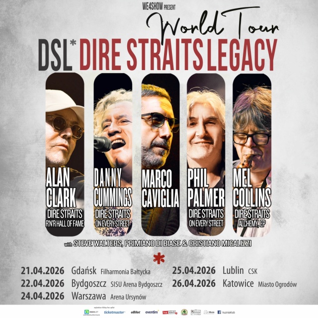 Dire Straits Legacy wraca do Bydgoszczy Legendarne utwory w Moderator Arenie