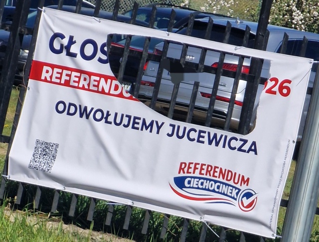 Nie obyło się bez incydentów w czasie kampanii referendalnej w Ciechocinku