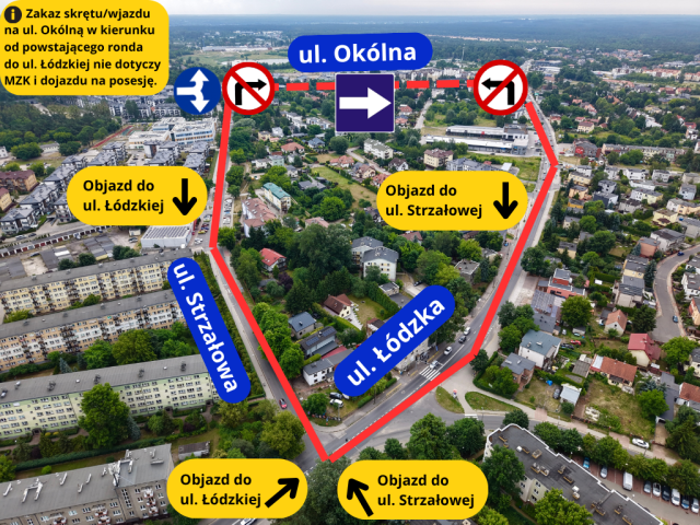 Duże zmiany w organizacji ruchu na lewobrzeżu w Toruniu. Okólna idzie do remontu