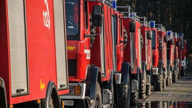 Wybuch gazu w domku na działce ROD Rusałka w Wierzchucinku. 70-latek trafił do szpitala