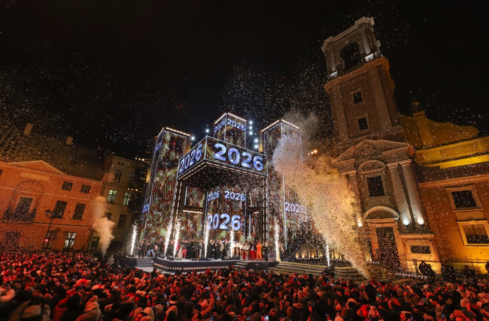 „Sywestrowa moc przebojów" z Polsatem w Toruniu/fot. Agnieszka Bielecka, PAP