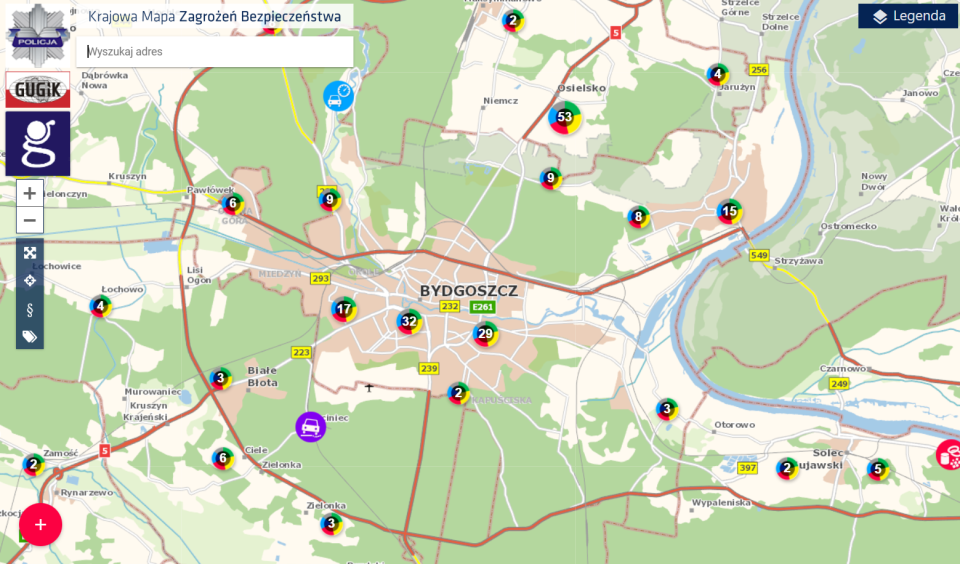 W zeszłym roku bydgoscy policjanci odnotowali 4176 zgłoszeń / Fot. Screen z KMZB