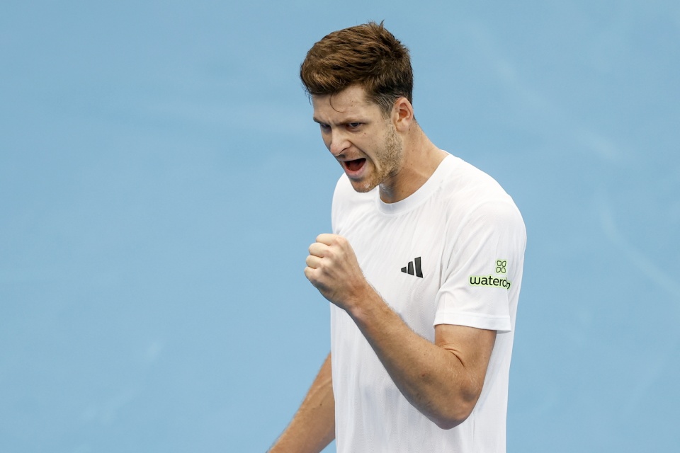 Hubert Hurkacz znów pokonał rywala/fot. PAP/EPA/Mark Evans