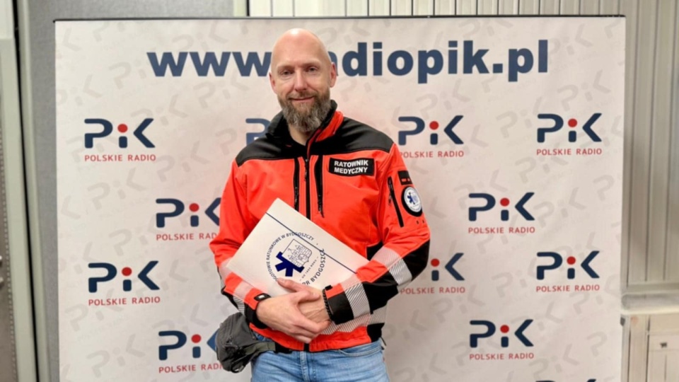 Krzysztof Wiśniewski z Wojewódzkiej Stacji Pogotowia Ratunkowego w Bydgoszczy/ fot. Izabela Langer