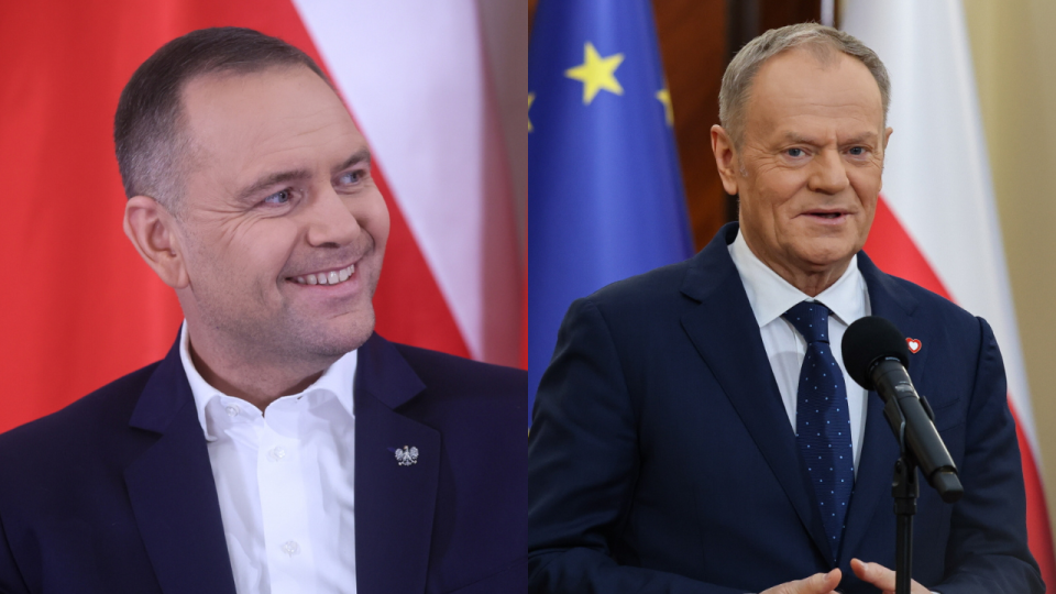 Prezydent Karol Nawrocki i premier Donald Tusk spotkali się dziś w Pałacu Prezydenckim/fot. PAP/Leszek Szymański/Albert Zawada