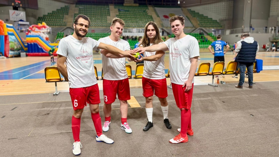 Reprezentanci Polskiego Radia PiK: Damian Klich, Patryk Głowacki, Bartosz Nawrocki i Wiktor Sobociński/fot. Izabela Langner