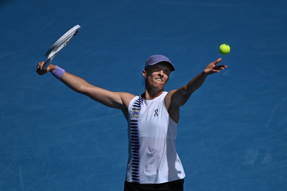 Iga Świątek odpadła z turnieju/fot. PAP/EPA/James Ross