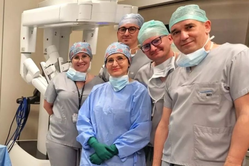 Innowacyjne operacje z użyciem robota zostały wykonane w Centrum Onkologii w Bydgoszczy/Centrum Onkologii w Bydgoszczy