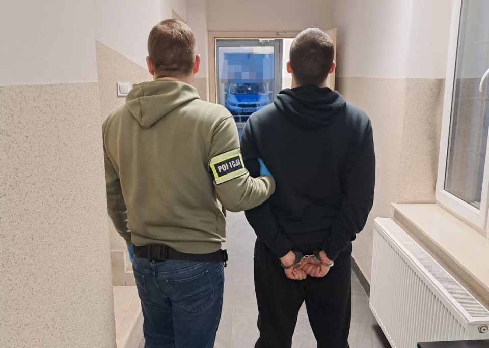 23-latek jest uwikłany w narkotyki/ Fot. KPP w Inowrocławiu