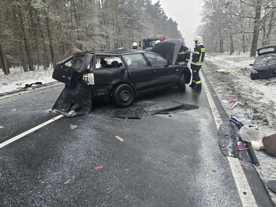 Wypadek na DK 10/ Fot. Heron15 Pomoc Drogowa Bydgoszcz 24h Andruszczenko Krystian 501337500