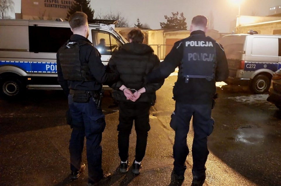 31-letni mężczyzna został zatrzymany w Bydgoszczy/ Fot. KMP w Bydgoszczy