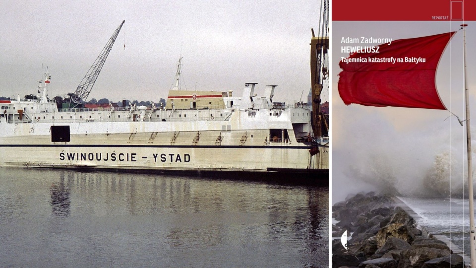Prom „Jan Heweliusz" po jednym z wielu wypadków przed katastrofą/Fot. Wolfgang Fricke, Wikipedia; wydawnictwo Czarne