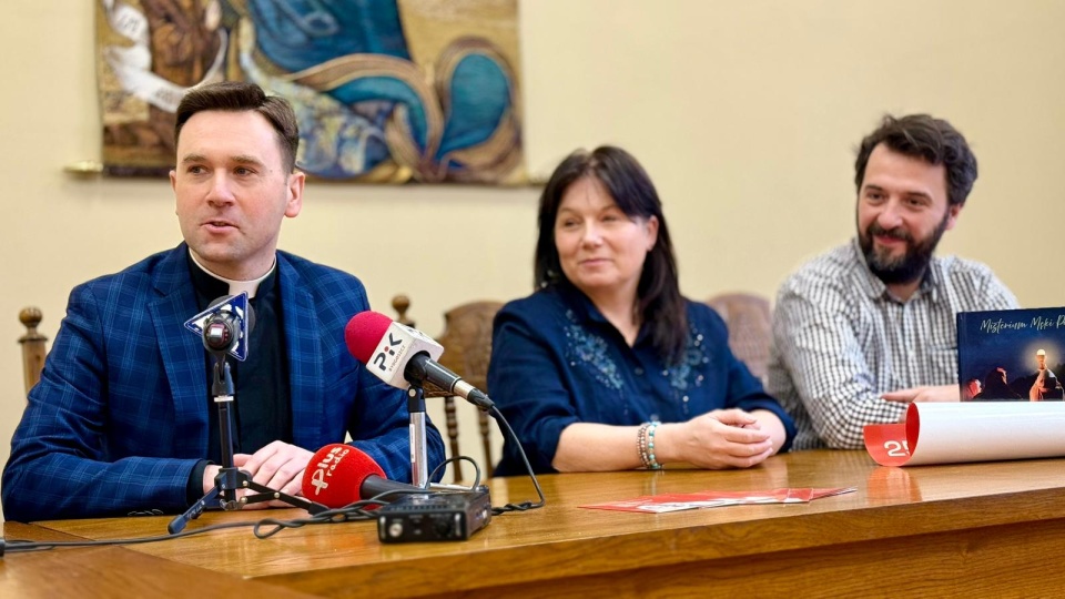 Konferencje prasowa dotycząca szczegółów tegorocznego Misterium Męki Pańskiej w fordońskiej Dolinie Śmierci. / Fot. Izabela Langner