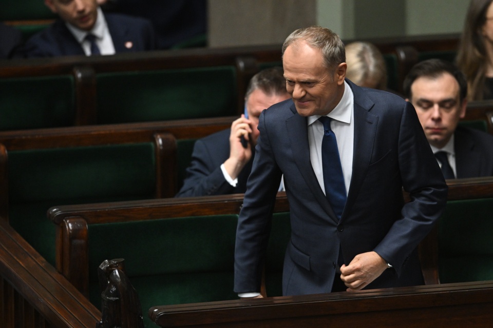 Premier Donald Tusk/fot. Radek Pietruszka, PAP