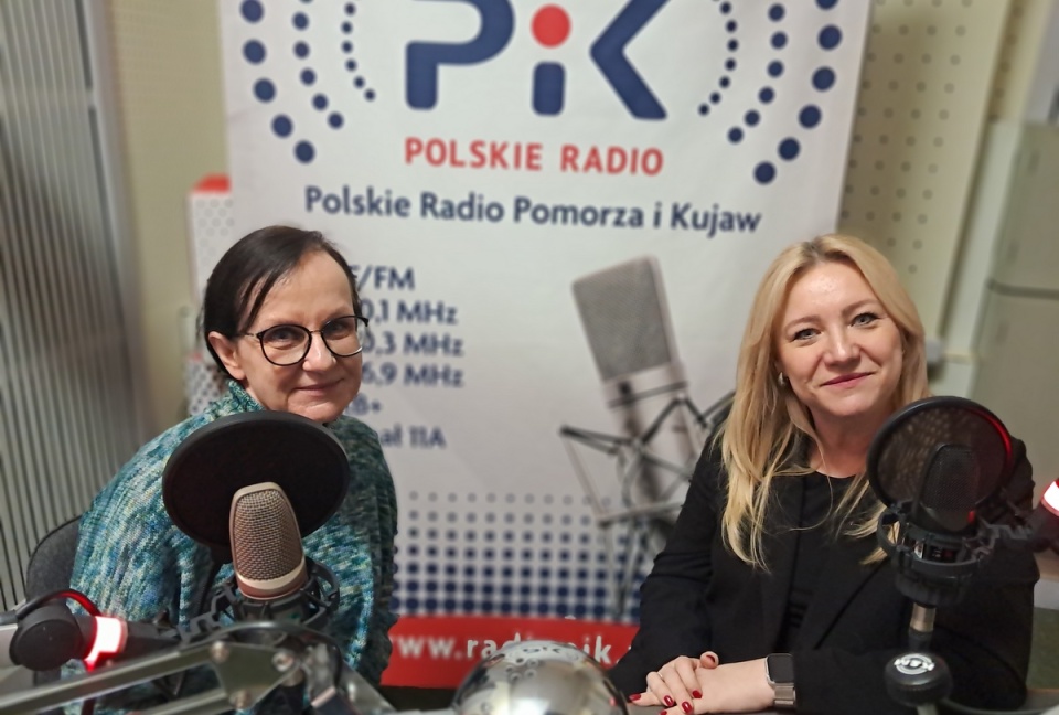 Dr Agnieszka Wysocka i dr Katarzyna Szewczyk w studiu Polskiego Radia PiK/fot. Magdalena Gill