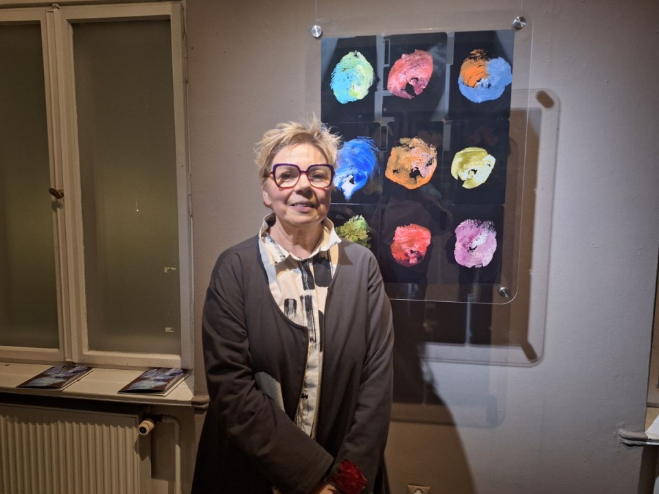 Małgorzata Andrzejewska w Galerii Wspólnej/fot. Bogumiła Wresiło