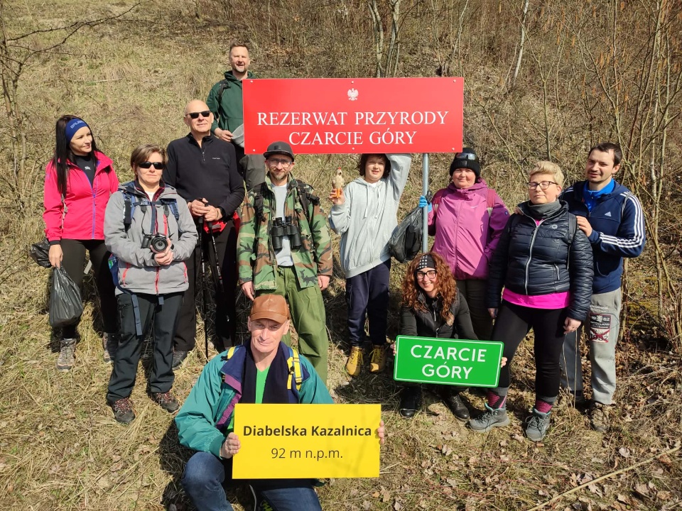 Grupa miłośników przyrody przemierzała w sobotę Czarcie Góry koło Świecia/fot. Marcin Doliński