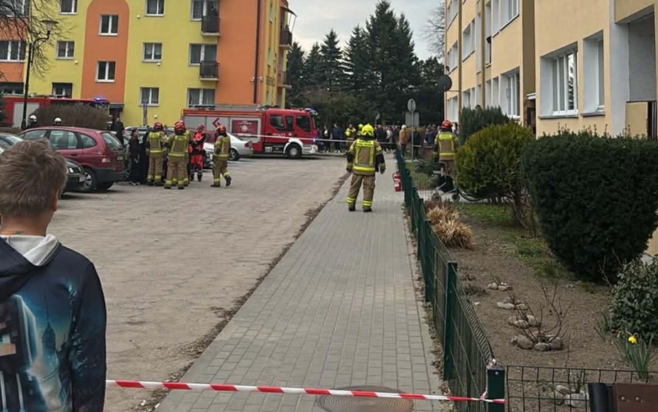 Do wybuchu doszło przy ul. Sienkiewicza w Wąbrzeźnie. / FB Tomasz Zygnarowski Burmistrz Wąbrzeźna