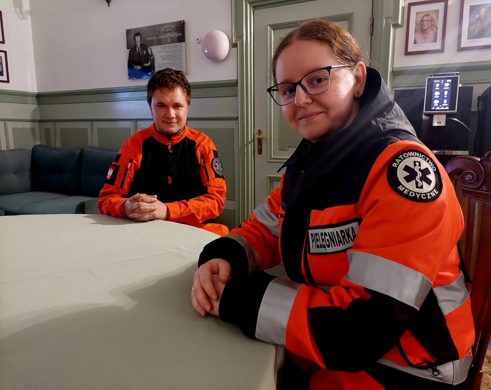 Agnieszka Tamioła i Patryk Kowalski ze Stowarzyszenia Grupa Ratowniczo-Poszukiwawcza Bydgoszcz./Fot. Dorota Witt
