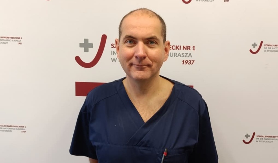 Prof. Zygmunt Siedlecki, neurochirurg ze Szpitala Uniwersyteckiego nr 1 im. Jurasza w Bydgoszczy/fot. Marta Laska, rzeczniczka szpitala Jurasza