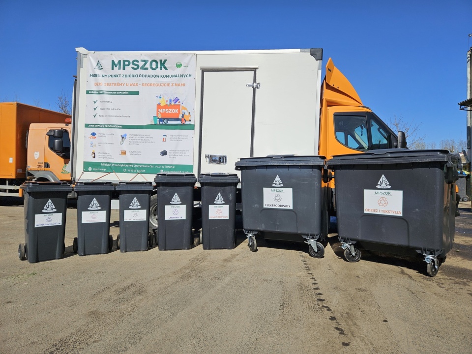 Mobilny PSZOK ma dotrzeć w tym roku do 20 różnych miejsc w Toruniu/MPO Toruń, Facebook