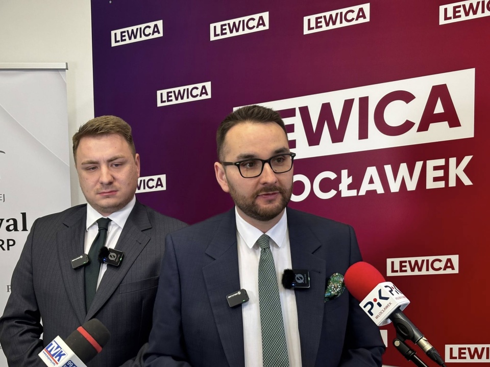Reforma wzmacniająca Państwową Inspekcję Pracy była jednym z tematów konferencji prasowej Nowej Lewicy zorganizowanej we Włocławku/fot. Facebook