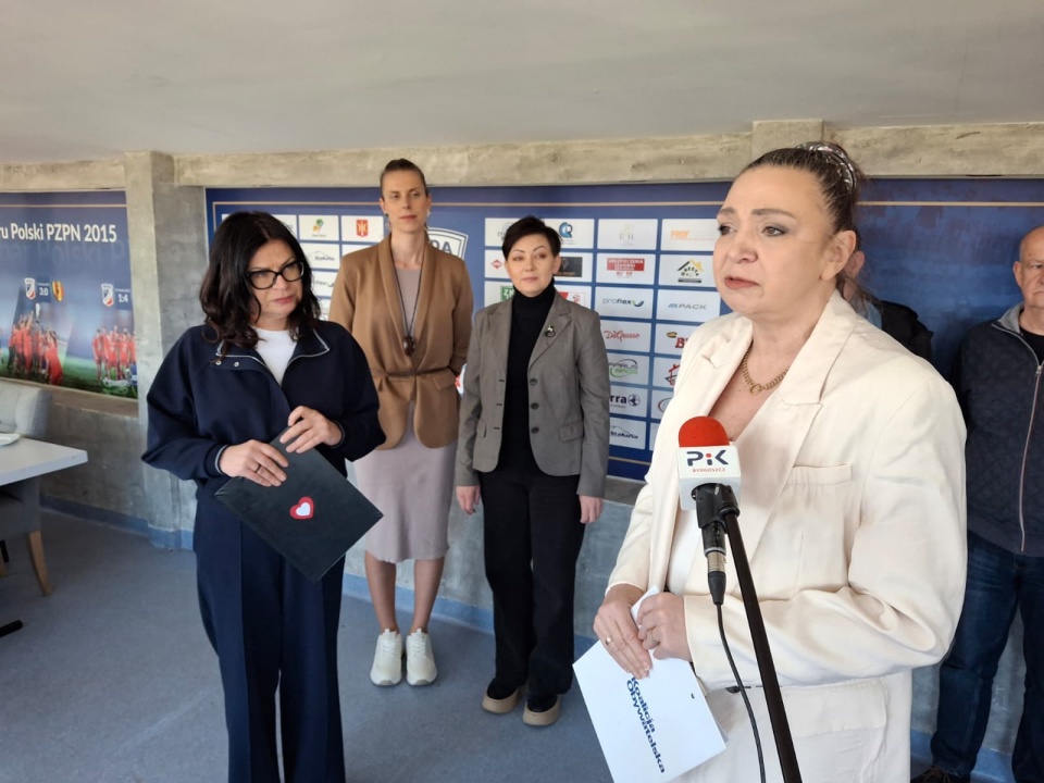 Iwona Karolewska oraz Małgorzata Niemczyk podczas konferencji prasowej. / Fot. Marcin Doliński