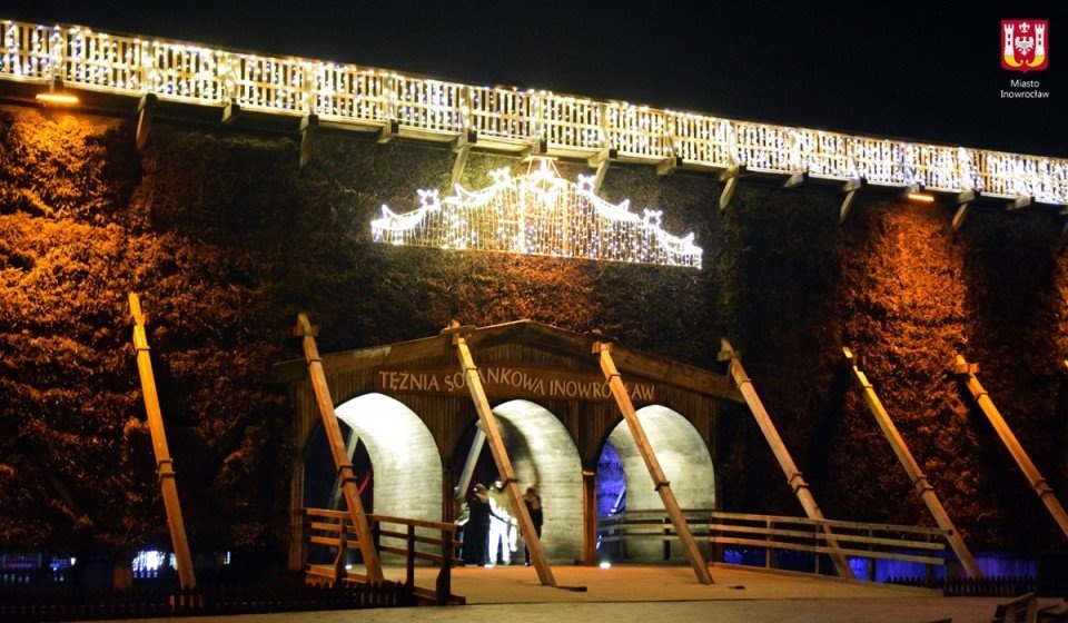 Obecnie tężnia jest otwarta, ale nie spływa tam solanka/Fot. Miasto Inowrocław