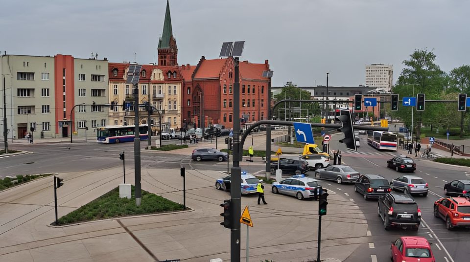 Utrudnienia zaczęły się na Rondzie Bernardyńskim/fot. ITS Bydgoszcz