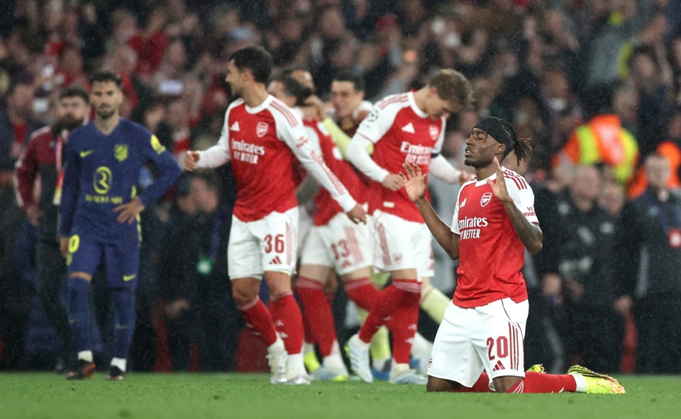 Arsenal zagra w finale LM/fot. PAP/EPA/Neil Hall