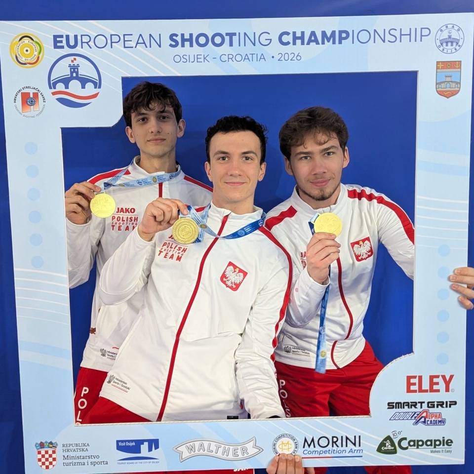 Polscy juniorzy mistrzami Europy. O złocie zdecydował jeden punkt/fot. Polski Związek Strzelectwa Sportowego