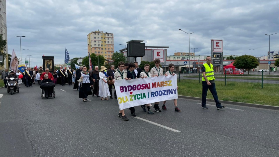 Marsz dla Życia i Rodziny przeszedł ulicami Bydgoszczy/fot. Natasza Trzebuchowska