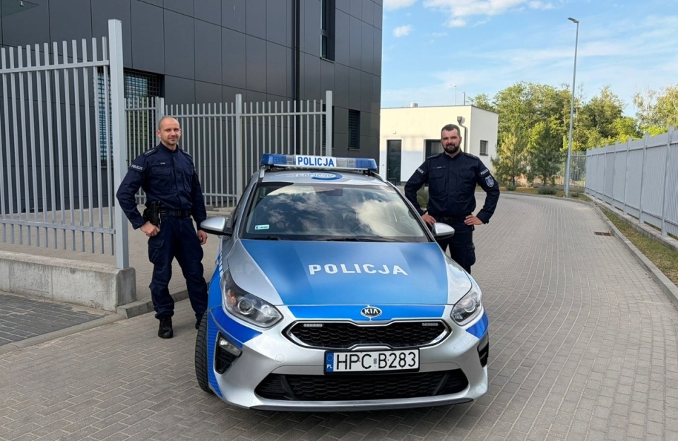 Policjanci, którzy pomogli uratować 8-latkę. / Fot. KPP w Rypinie